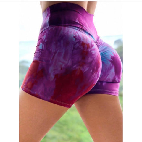 Womens Sexy Booty Shorts Rainbow Printed Sport Workout Hot Pants Plus Size  Summer Bodycon Clubwear Stretch Slim Snack Shorts