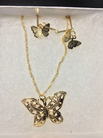 Butterfly Layered Necklace